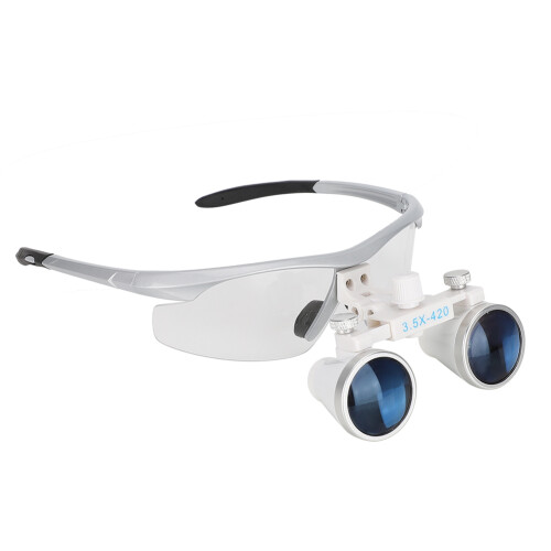 3.5X Adjustable Head Wearing Dental Loupe Magnifier 2