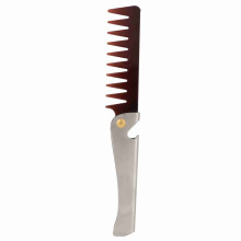 Portable Vintage Stainless Steel Folding Wide Teeth Comb Small