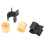 (Black) Handlebar Moustache Training Wheel Beard Shaping Tool Black 3