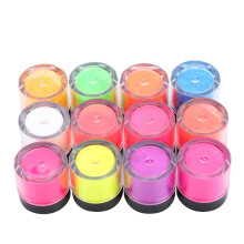(12 Colors) 12 Colori Polvere Fluorescente Unghie Halloween DIY
