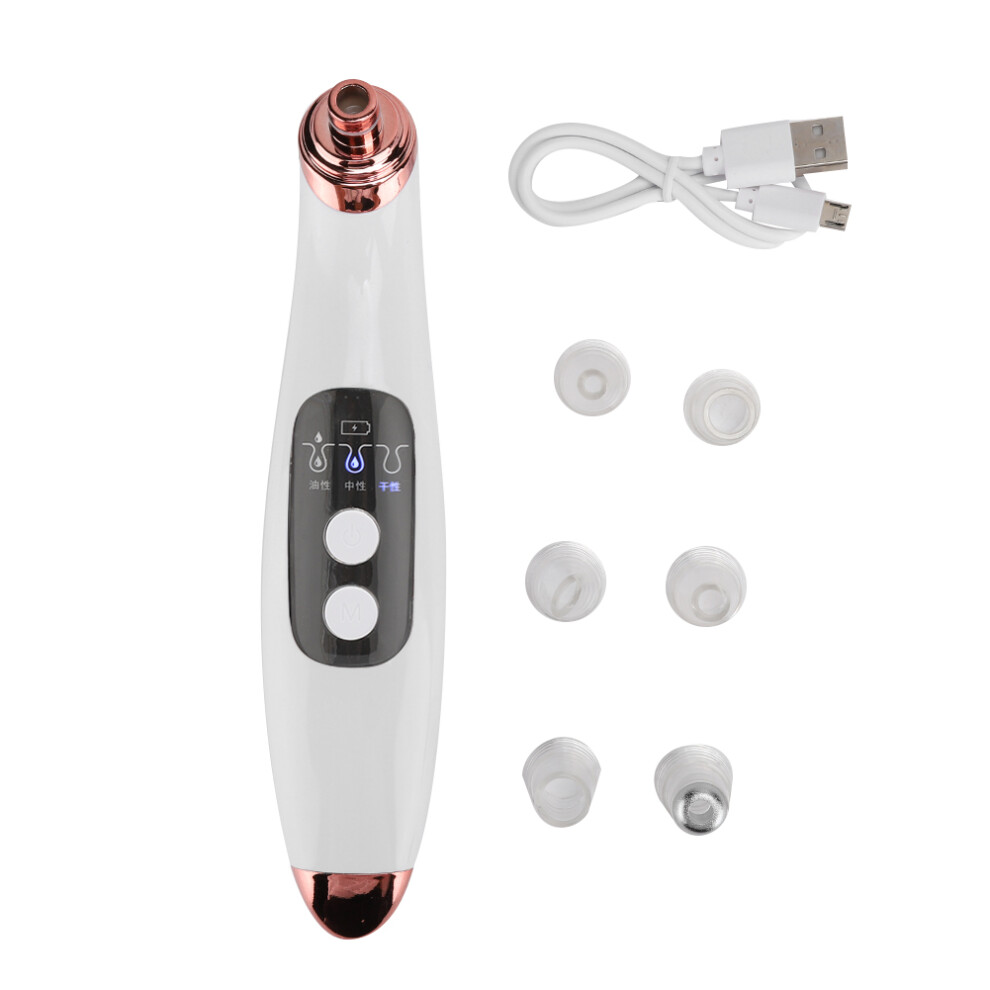 6 in 1 Electric Pore Cleanser Remove Blackheads Pimples Tool