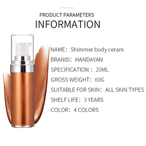(4#) Highlighter Creme Glanz Bronzer Körper Kontur 4 1