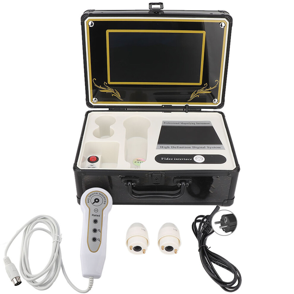 (EU Plug) 50X 200X Skin Hair Scalp Detector Microscope Care Tool