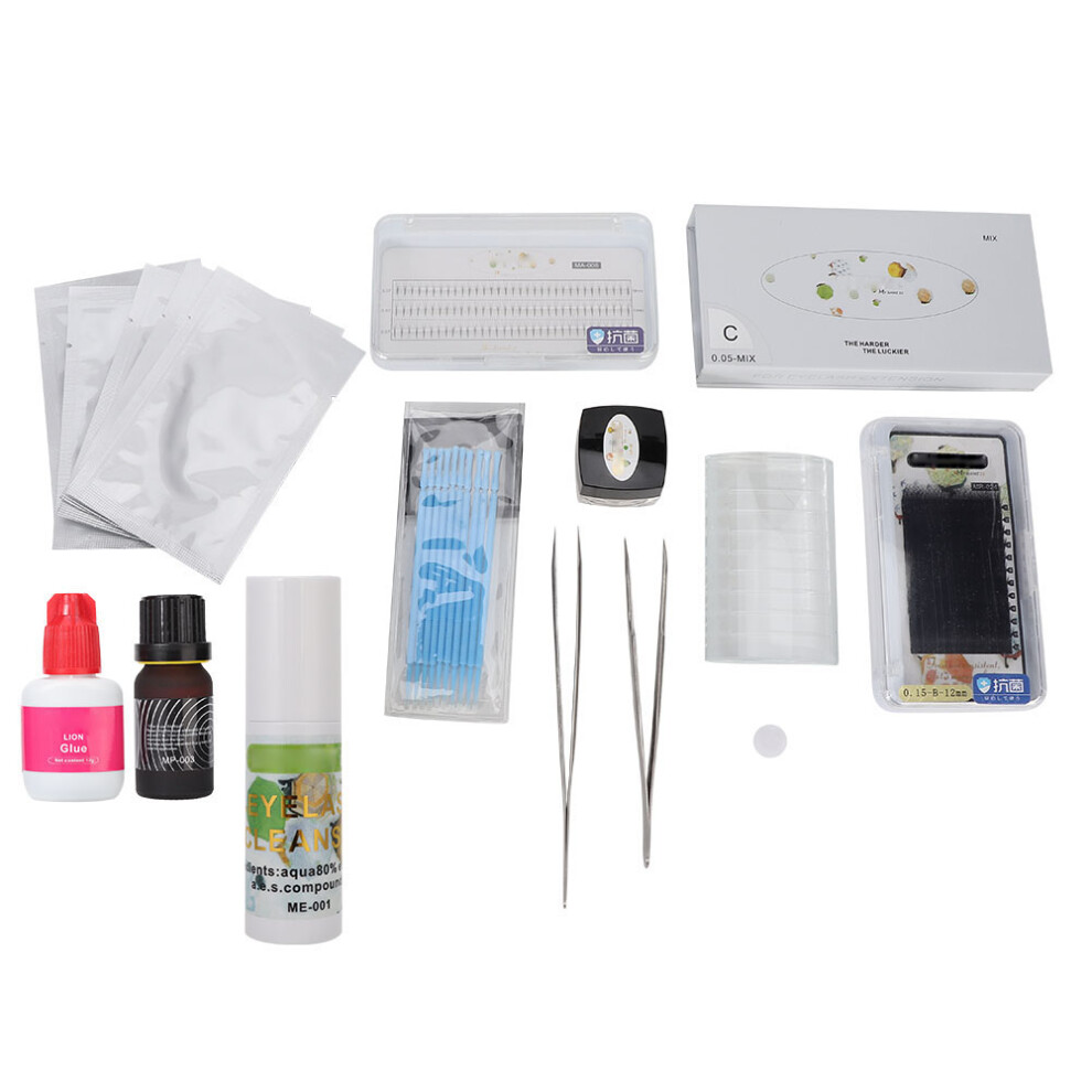 (Eyelashes Grafting Suit) False Eyelashes Grafting Kit for Beginners