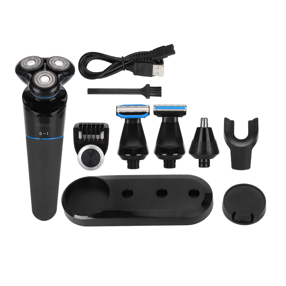 Black (Black) Electric Beard Shaver Nose Hair Trimmer Body Hair Cutter