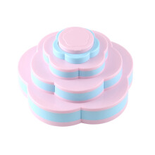 Rotierender Lipgloss-Augenbrauen-Puder-Kosmetik-Set