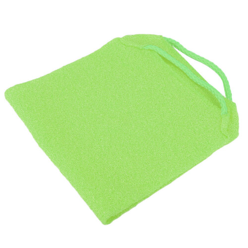 (Green) Peeling-Waschlappen Duschmassage mit Griff Rosa 2