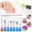 7PC Nail Drill Set Manicure Pedicure Bits w/ Brush 4