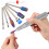7PC Nail Drill Set Manicure Pedicure Bits w/ Brush 3
