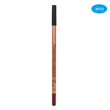 (Dark Purple) 3x Tattoo-Matte Lipliner wasserdicht Formstift Dunkelviolett