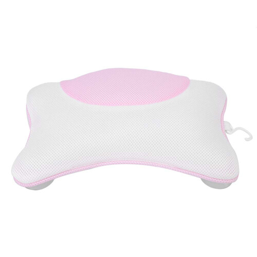 (Pink) Roze Badkussen met Zuignap en Mesh 2