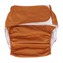 (Coffee Free Size (Suitable Waist: 19.7‑49.9inch)) Wasserdichte wiederverwendbare Erwachsenenwindeln