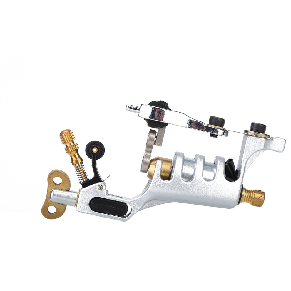Silver (Silver) Alloy Rotary Tattoo Machine Strong Motor Liner Shader Gun