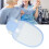(Blue and White) Breathable Elderly Scratch Protection Gloves 5