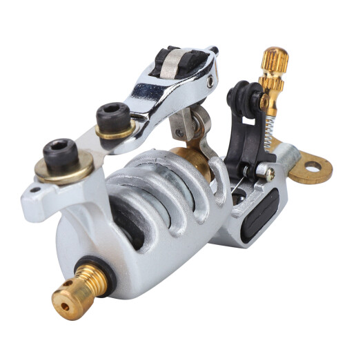 (Silver) Alloy Rotary Tattoo Machine Strong Motor Liner Silver 2