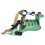 (Green) Alloy Rotary Tattoo Machine Strong Motor Liner Silver 2