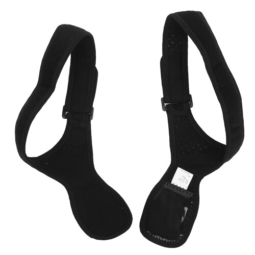 (Black S) Portable Posture Corrector Back Spine Support Belt Black M 2