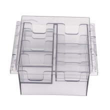 (Transparent Gray) Aufbewahrungsbox Haarschneider Messschieber Kamm transparent grau