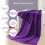 (Purple) Microfiber Sauna Massage Bath Towel Soft White 3