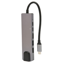 6-in-1 USB-C-Hub: 4K HDMI, 2x USB 3.0, 87W PD