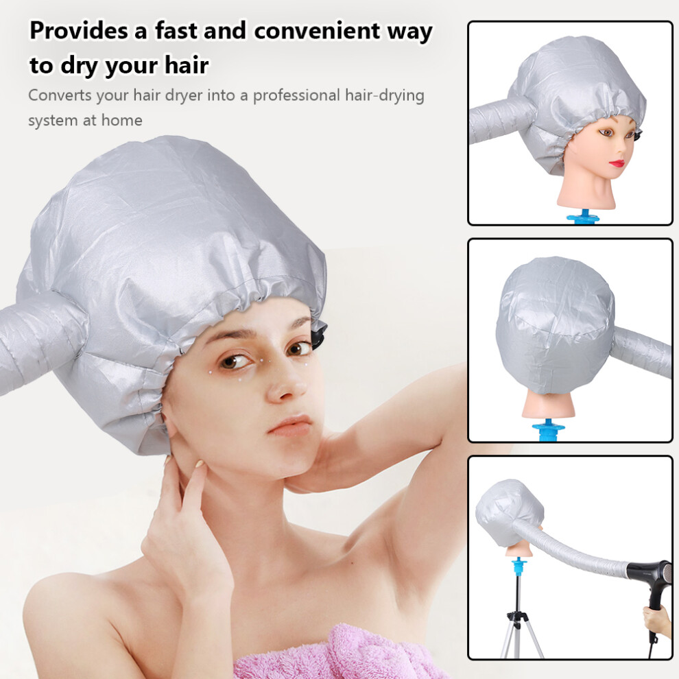 Portable Soft Hair Drying Cap Bonnet Hood Home Salon Adjustable