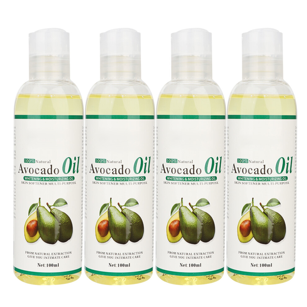 Avocado Oil Skin Moisturizer 4pcs x 100ml Massage Essential Oil