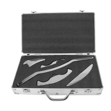 5 Stks Roestvrijstalen Gua Sha Schraap Massage Kit
