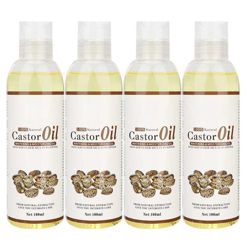 Castor Oil Skin Moisturizer 4pcs x 100ml Massage Essential Oil