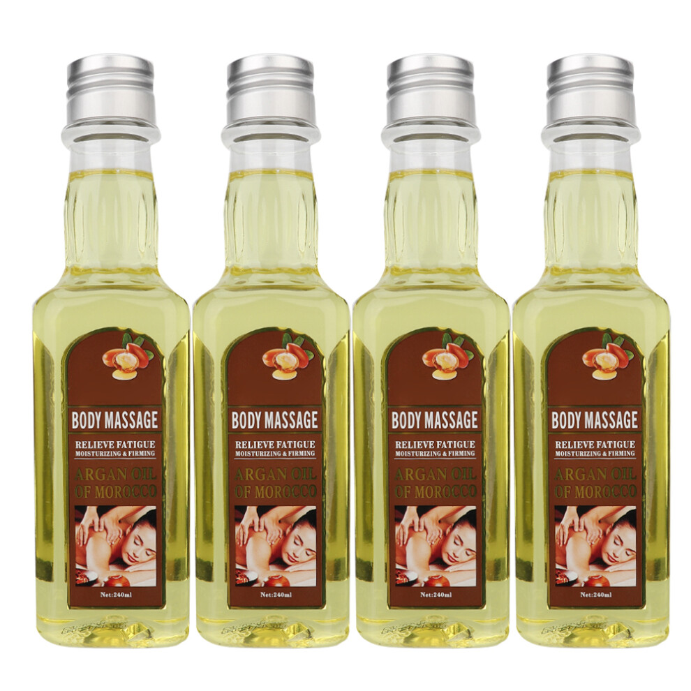 Disaar 240ml 4pcs Organic Argan Oil Face Body Moisturizing Care