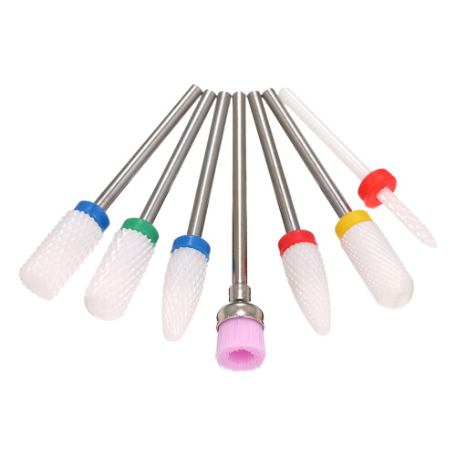 7x Keramische Nagelboorbits Set