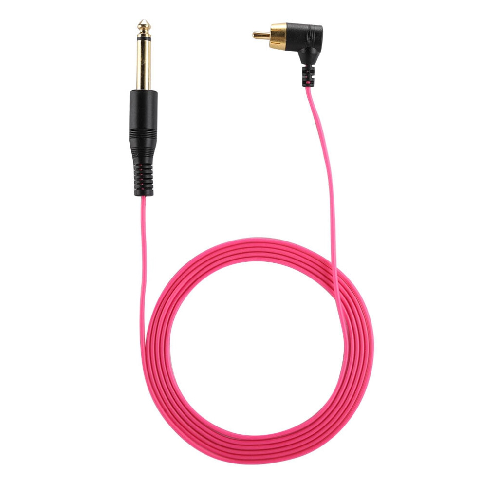 Right Angle Tattoo Clip Cord RCA Power Supply Red