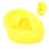 (Yellow) Yellow Soft Silicone Human Ear Model Teaching Aid 4