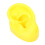 (Yellow) Yellow Soft Silicone Human Ear Model Teaching Aid 3