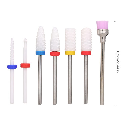 7x Keramische Nagelboorbits Set 2