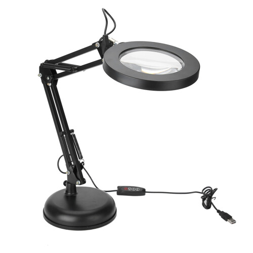 Lente d'Ingrandimento LED da Scrivania 5X 2