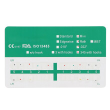 20pcs Ceramic Orthodontic Brackets Roth 0.22 3-4-5 Hooks