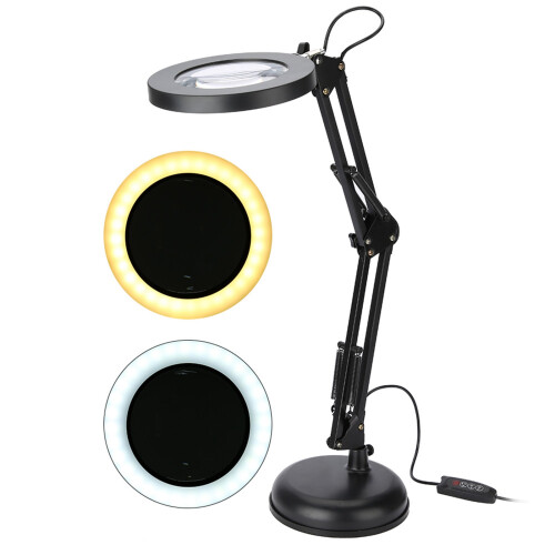 Lente d'Ingrandimento LED da Scrivania 5X 1