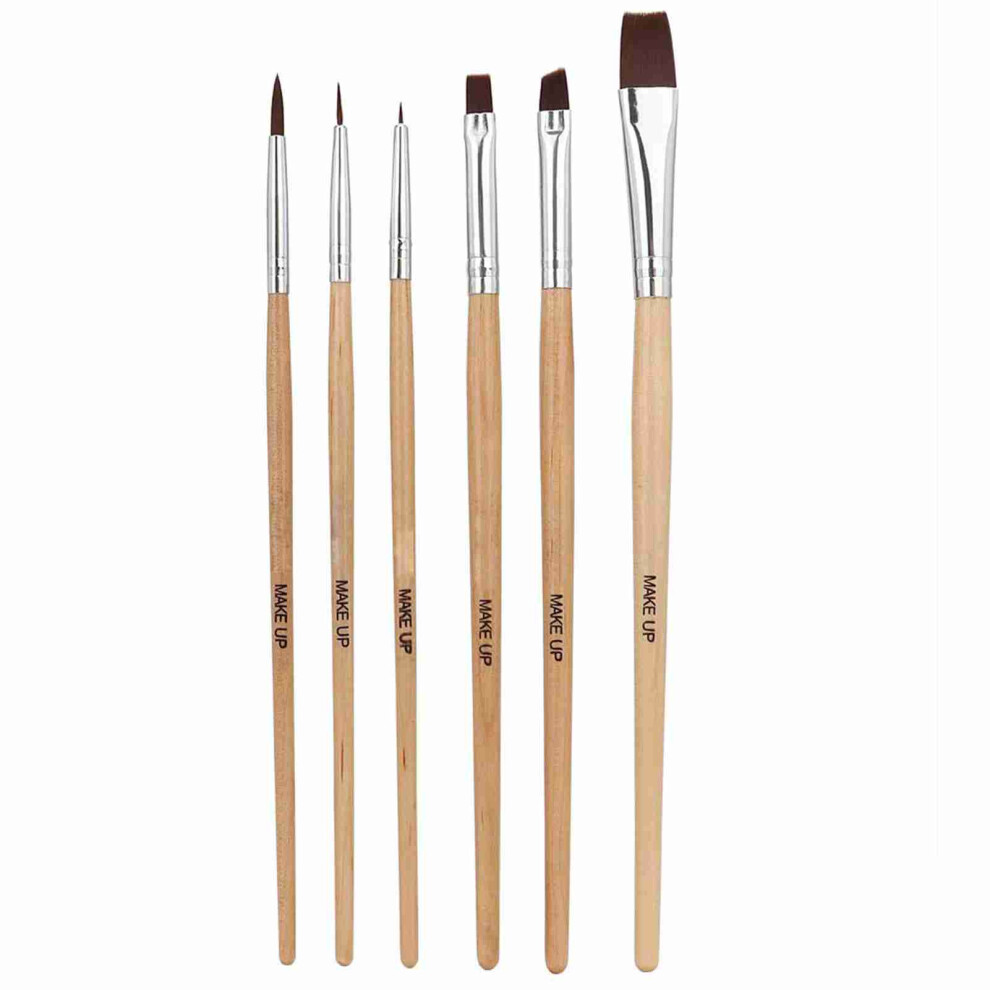 6pcs Art Oil Paint Brushes Halloween Face Watercolor Makeup Brush