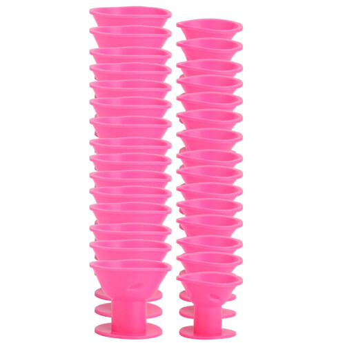 30x DIY Wellenlockenwickler Rosa Styling-Tool