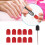 Nagelkunst-Schleifring 10x15mm Rot 5
