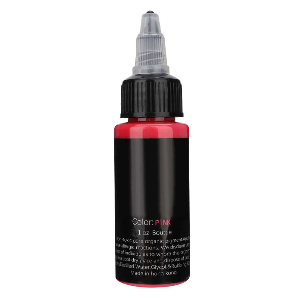 Pink Plant Extract Semi Permanent Tattoo Pigment Ink (Pink)