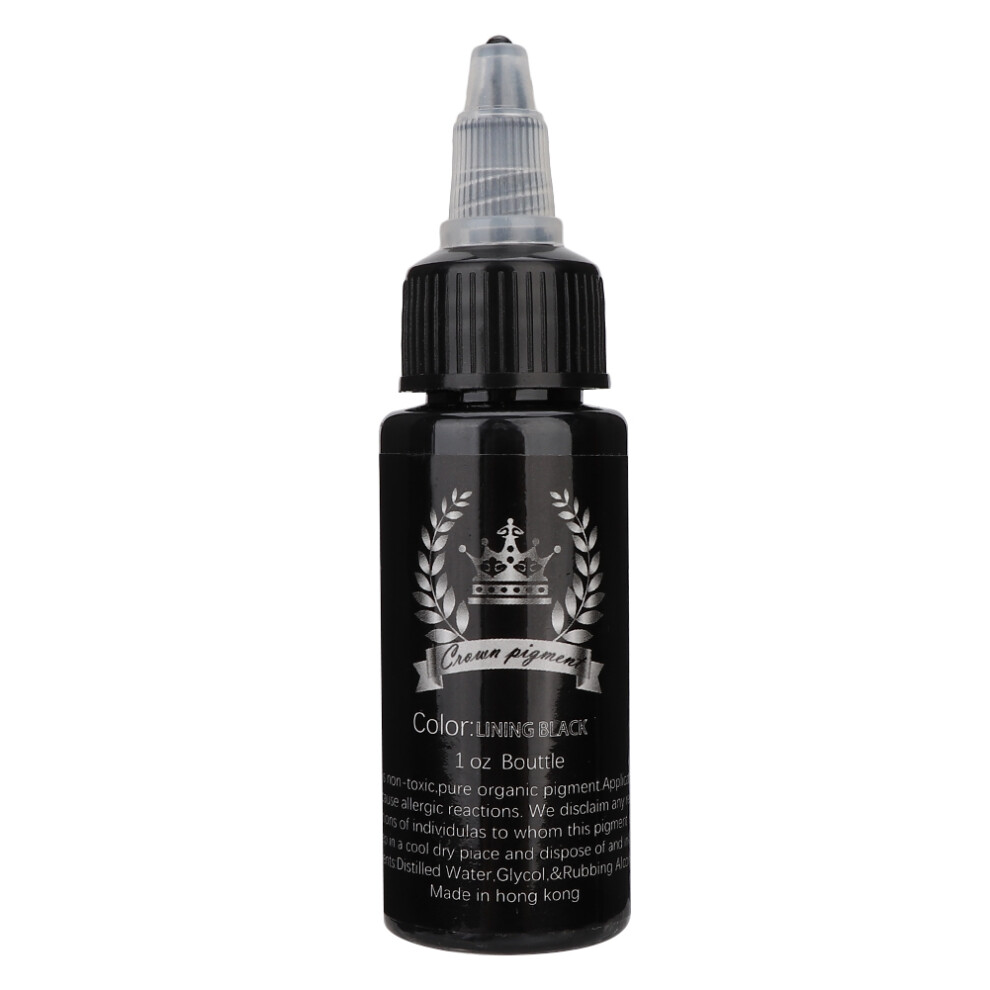 Black Plant Extract Semi Permanent Tattoo Pigment Ink (Black)