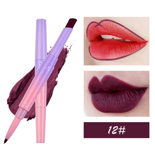 Doppelspitziger Matte Lippenstift Lippenliner Lang anhaltend