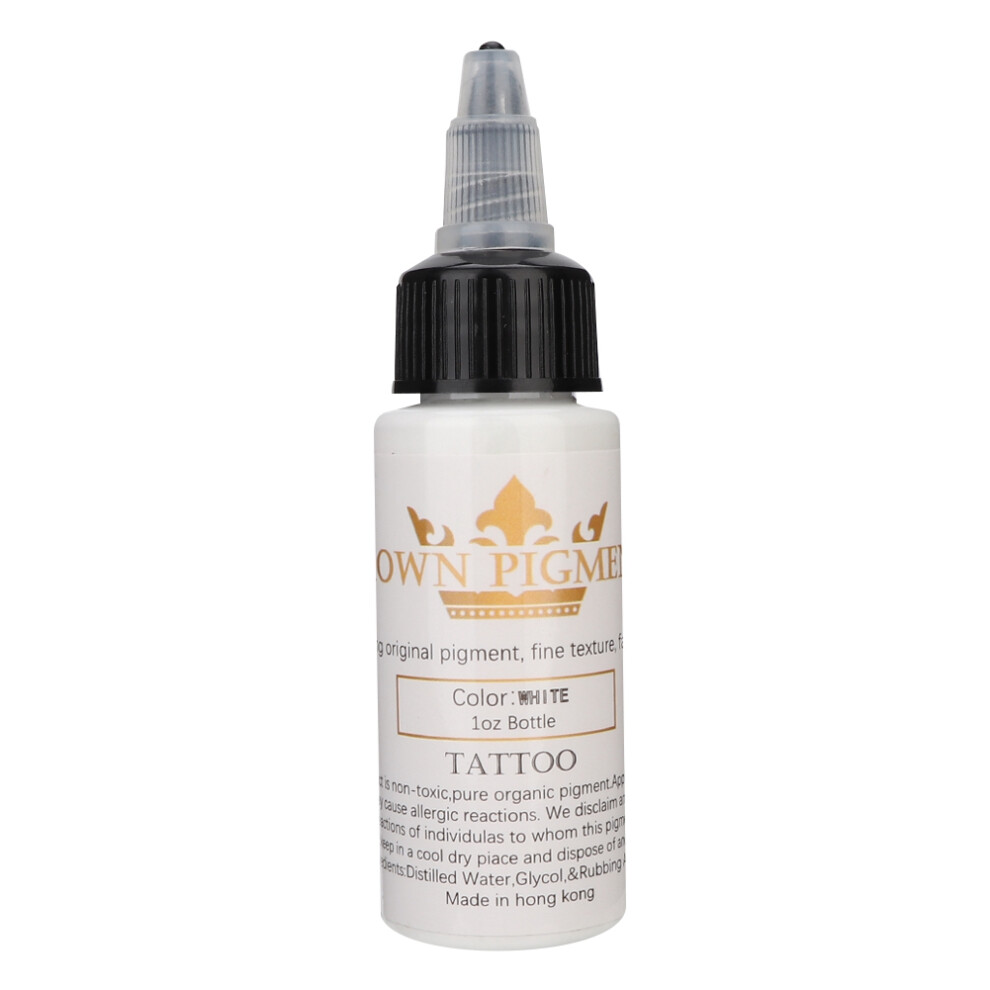 White 30Ml Semi Permanent Tattoo Pigment Long Lasting Ink