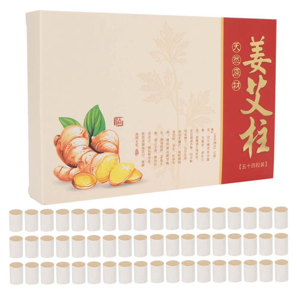 54pcs Face Body Massage Moxa Roll with Ginger