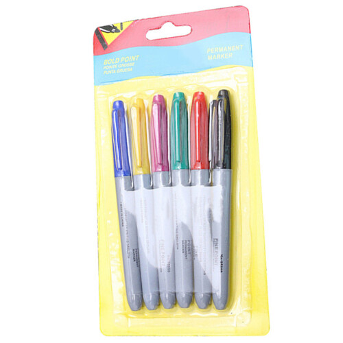 6x Waterdichte Tattoo Marker Pen Semi-permanent