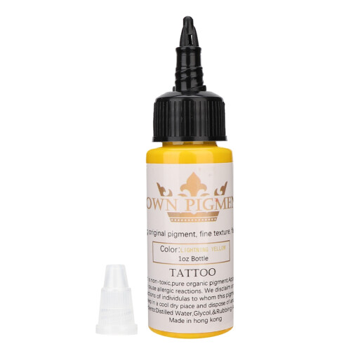 Semi-permanent Tattoo Pigment Gelb 30ml 1