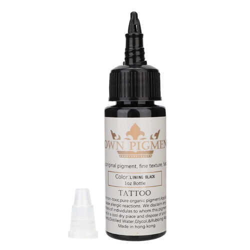 Semi-permanent Tattoo Tinte Schwarz 30ml 1