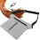 Barber-Scherenhalter-Taschenhalter-PU-Leder-Silber 4
