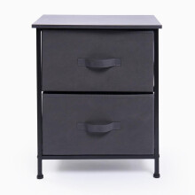 (Grey, 4 Drawer) OHS Drawer Storage Fabric Unit Home Bedroom Office Living Room Halwway Entryway Decor Display Cabinet Brooklyn 2, 3, 4, 5, 6 Drawers
